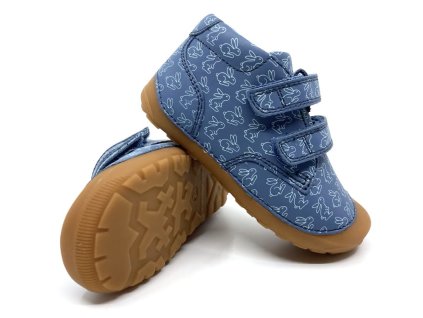 barefoot topánky Bundgaard Petit Strap Rabbit Teal 668