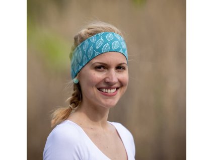 Bavlnená Čelenka lístky DUPETO