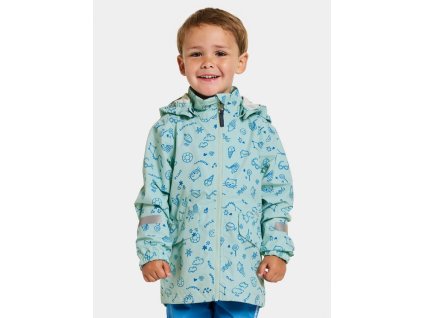 detská bunda Didriksons norma dooodle pale mint