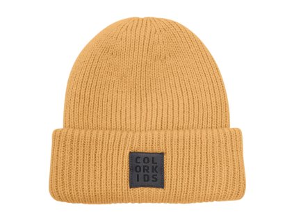 čiapka na zimu žltá