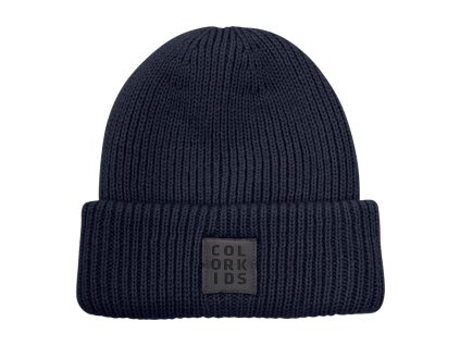 COLOR KIDS Beanie W. Wool 7850 Total Eclipse