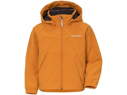 detská softshellová bunda didriksons troel burnt glow
