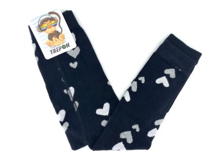 Detské bavlnené legíny TREPON EVELÍNKA Čierne