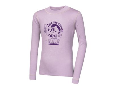 Sensor detské merino tričko ružové