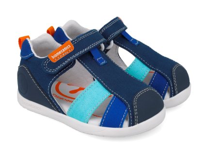 Detské textilné sandálky Biomecanics 252198 A089 Azul Marino