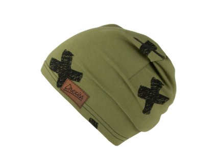 detská čiapočka drexiss cross khaki