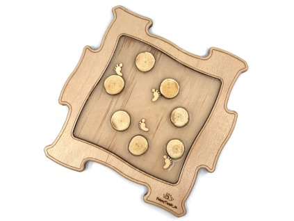 Drevené puzzle Funny Touch Drevené plátky, Transparent