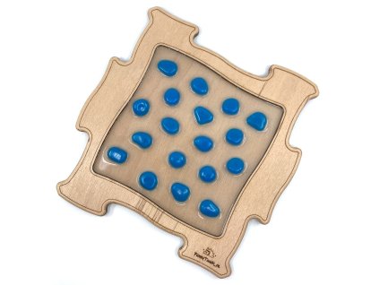Drevené puzzle Funny Touch Modré kamene, Transparent