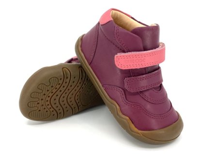 Fialové barefoot topánočky pre dievčatá