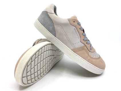 barefoot tenisky Groundies Nova GS Soft pink grey