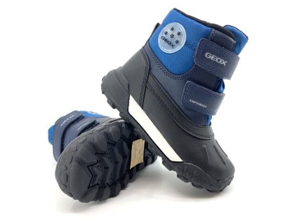 vodeodolné zimné topánky pre chlapcov Geox modré