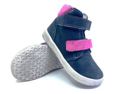 Celoročné dievčenské topánky Jonap B2 šedoružová devon