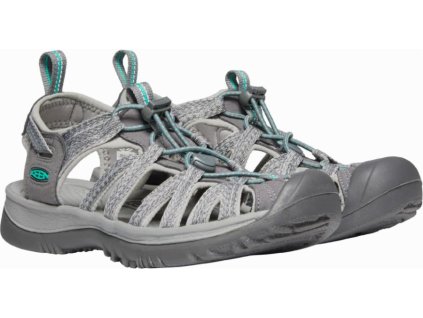 Keen Whisper Medium Grey Peacock green sivé