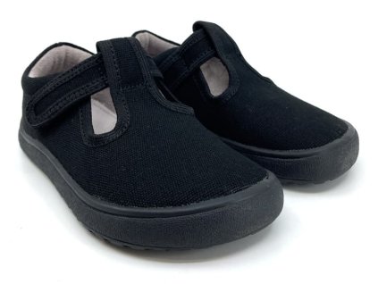 dievčenské barefoot papuče čierne