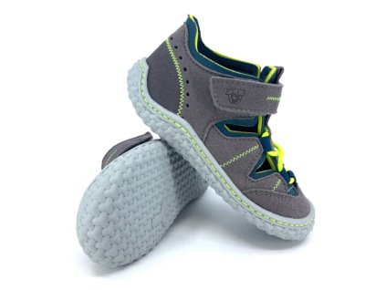 barefoot sandálky Ricosta Jerry Graphit Storm