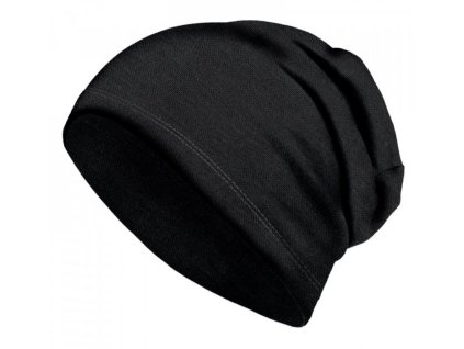 detská merino čiapka Unuo čierna