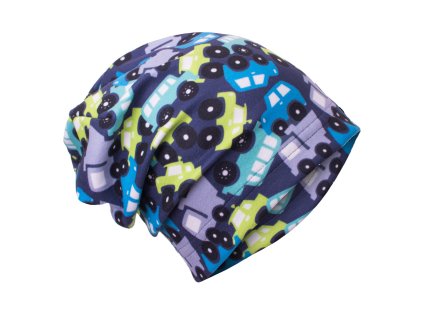 UNUO Fleecová čiapka Autíčka