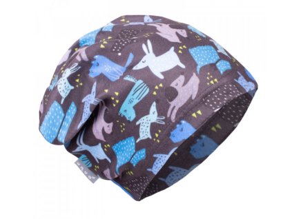 Unuo, Detská čiapka fleecová spadená, Psíci