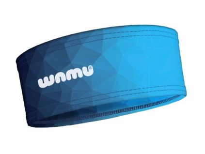 WAMU športová čelenka MOZAIKA modrá