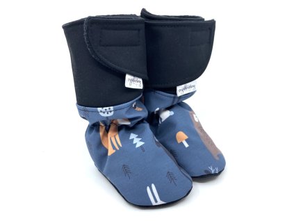 vysoké barefoot capáčky softshell s fleecom