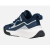 Geox J Pre rán Navy Silver detské bežecké topánky