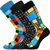 3PACK Ponožky Lonka Dikarus - kocka/mix B (Veľkosť 39-42 (26-28))