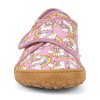 dievčenské papučky ružovej farby