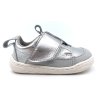 Barefoot prvé topánočky Pegres SBF 64 strieborná