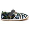 chlapčenské barefoot papuče Jonap Home New Čierny futbal