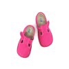 Beda barefoot papuče ružová trblietka úzke