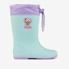 detské zateplené gumáky Coqui rainy collar mint lila