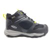 detské trekové topánky Keen Wanduro mid wp Black silver
