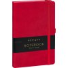 38028 notique notes cerveny linkovany 13 x 21 cm