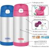 17729 1 thermos detska termoska s brckem modra 355 ml