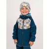 UNUO Detská softshellová bunda s fleecom Basic, Kobaltová, Bagre