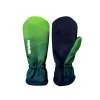 detske softshellove rukavice wamu mozaika zelena