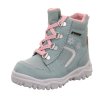 detské zimné topánky Superfit Husky Hellgrun rosa Goretex