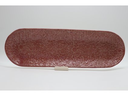 Dlhý ružový tanier