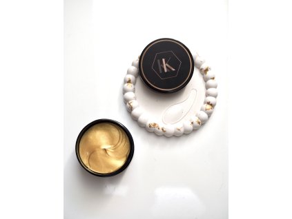 Maska pod oči 24K Gold – rozjasnění, hydratace a zpevnění očního okolí  Cílená hydrogelová maska pro rozjasnění očního okolí