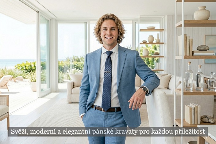 Elegantní pánské kravaty