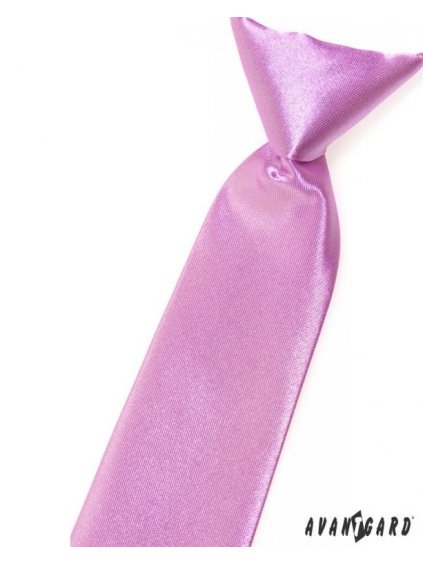 Světle fialová dětská kravata na gumičku