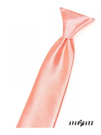 Lososová dětská kravata na gumičku