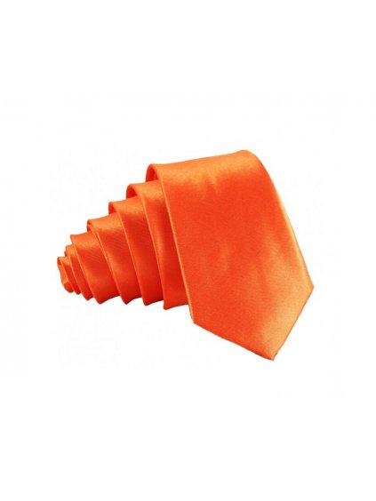 oranzova leskla kravata