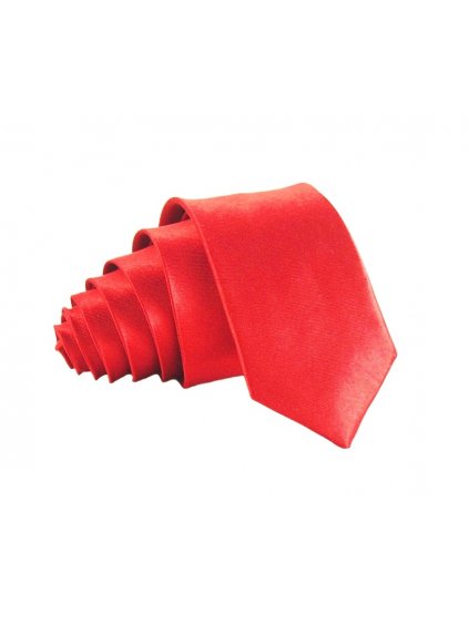 svetle cervena leskla kravata