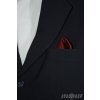 2825 2 bordo jednobarevny kapesnicek