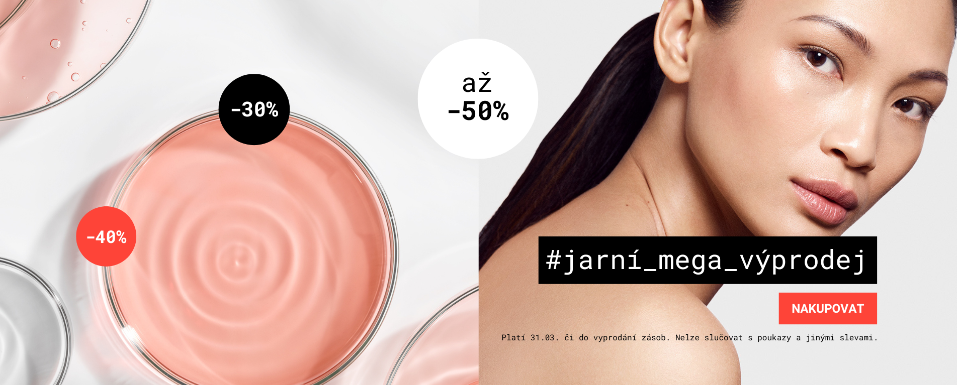 Jarní mega výprodej kosmetika KLAPP - slevy až 70%