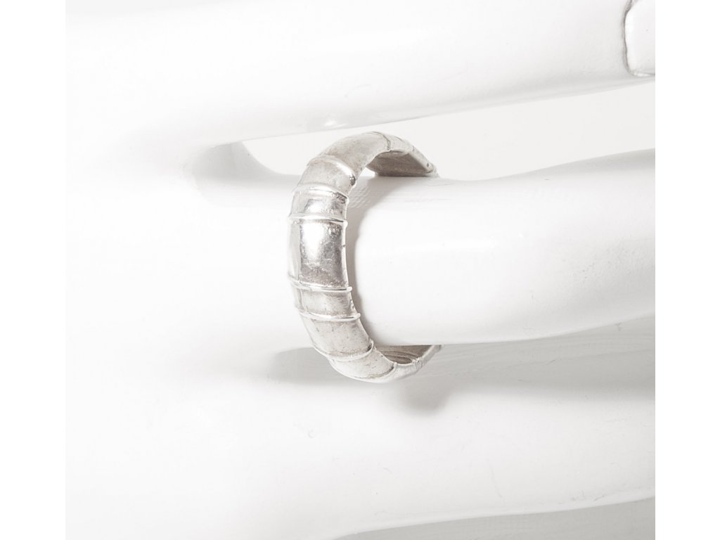 Unisex stříbrný minimalistický prsten Line