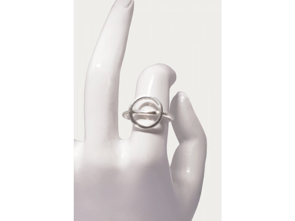 Dámský stříbrný minimalistický prsten Simple (Velikost prstenu 76 (24,3mm))
