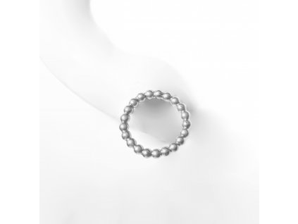 Silver women's earrings Bond studs
