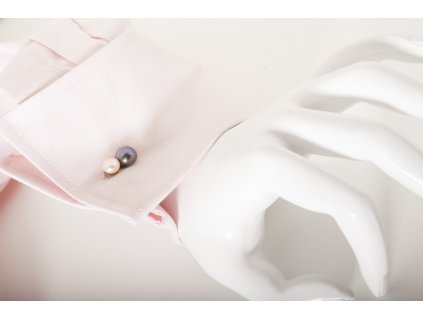 Unisex manžetové knoflíčky s perlami